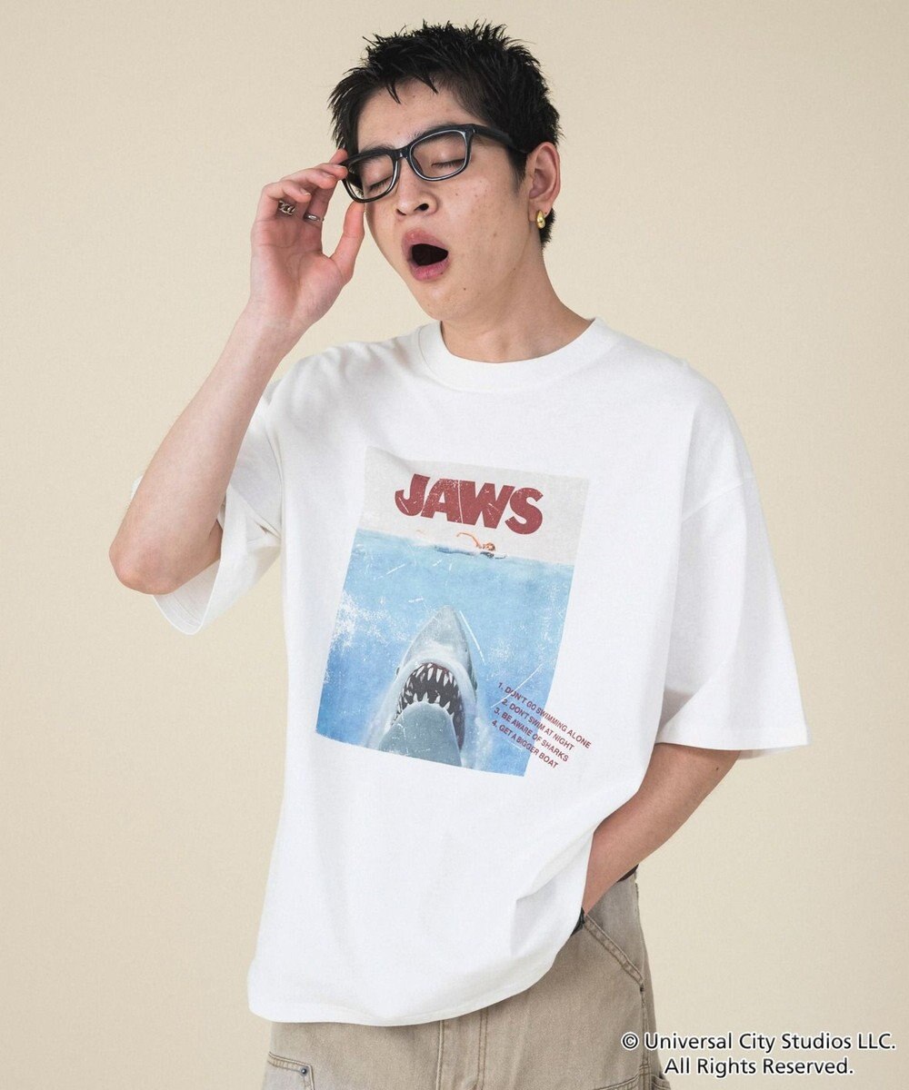 WEGO 【新柄追加/JAWS/ユニセックス着用ITEM/SMLサイズ展開】JAWSグラフィックT（S） 