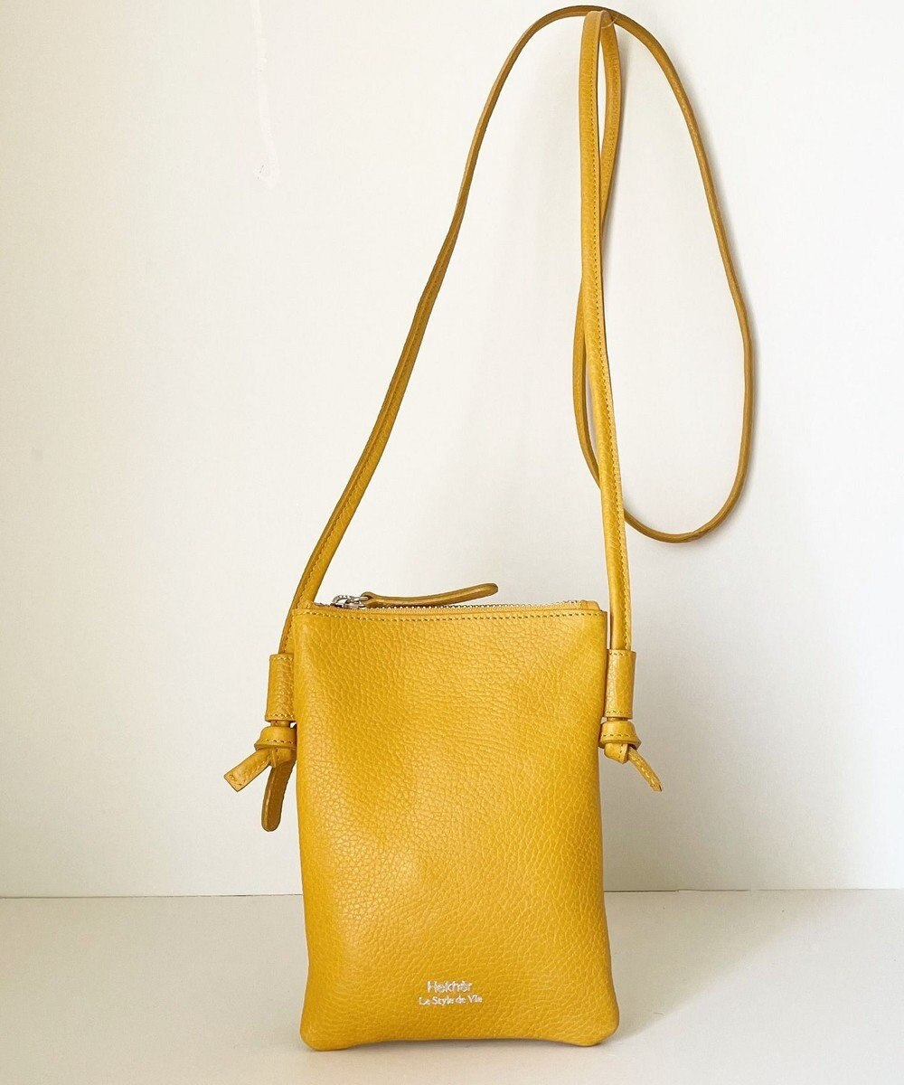 Hekhèr Le Style de Vie 新色追加【日本製】シュリンクレザー スマートフォンポシェット 