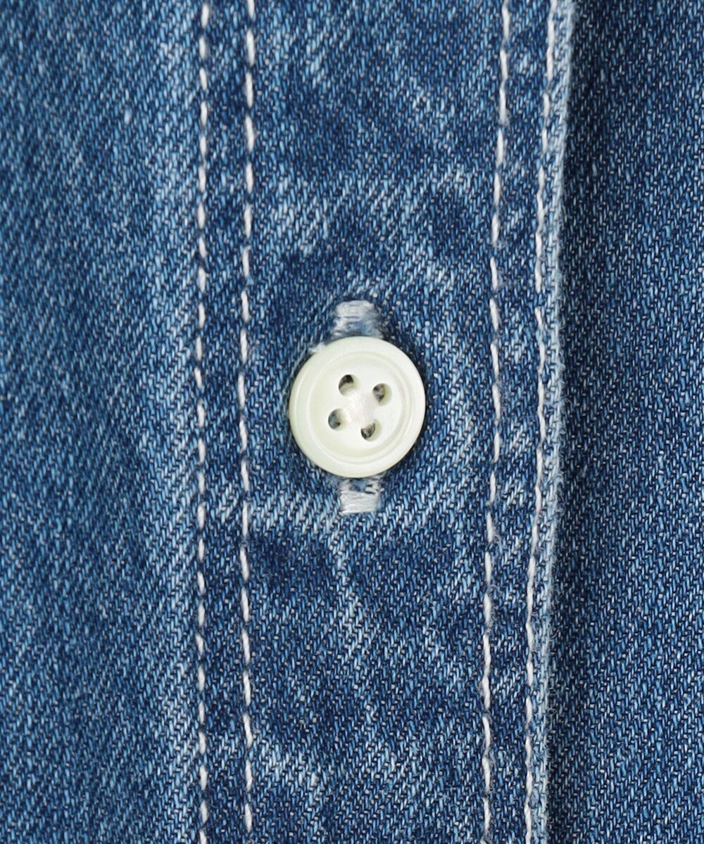 J.PRESS LADIES コットンリネン 7oz デニム シャツ 