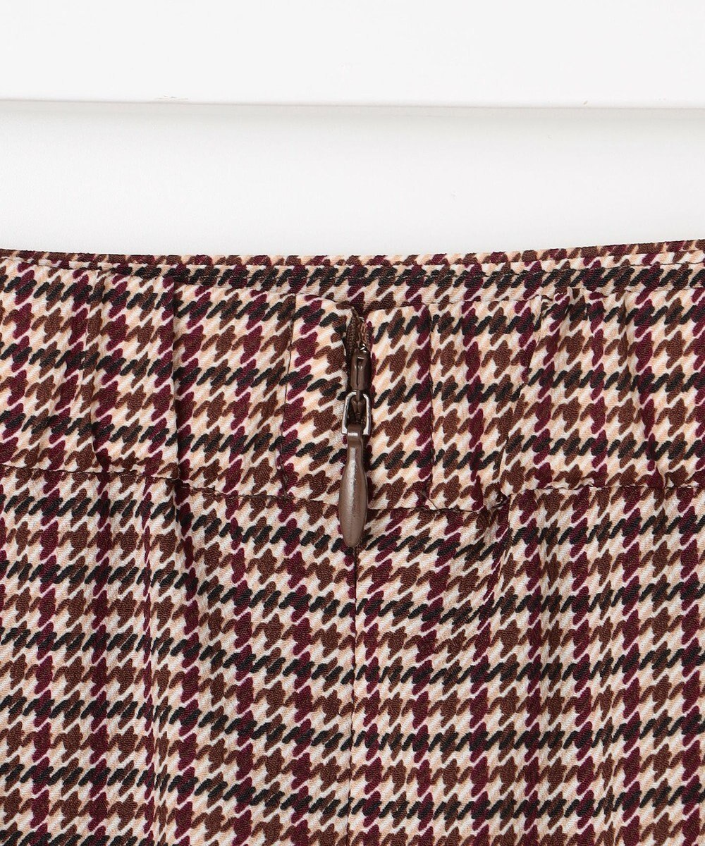 J.PRESS LADIES デシンハウンドトゥースプリント スカート 