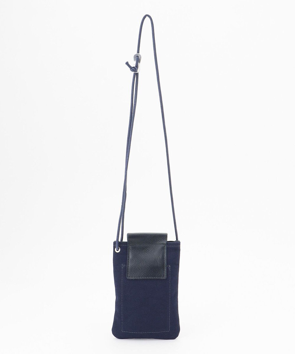 UNBILLION Otias 8号キャンバスシュリンクレザースマホショルダー 