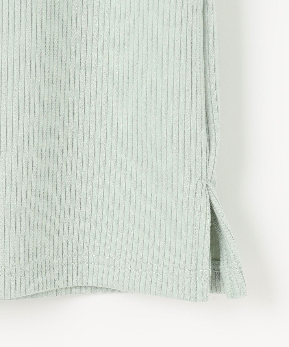 組曲 L 【WEB限定】ストライプジャガード カップ付きTシャツ 