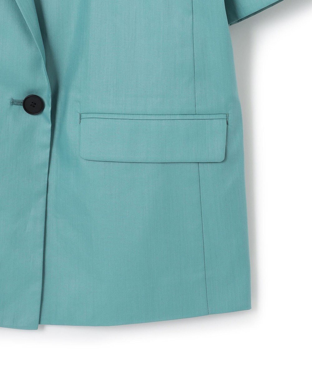 ICB 【接触冷感・洗える】エステルラミーチンツ ハーフスリーブジャケット 