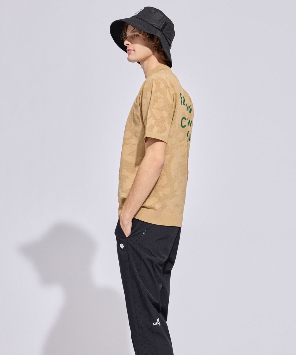 PW CIRCULUS 【MEN】ＤＯＶＥモチーフ ニットモックネック ゴルフ 