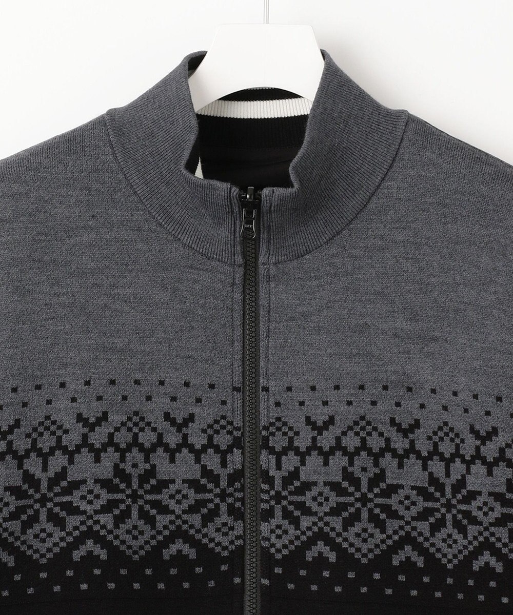 23区GOLF 1枚で2着分の実力派アイテム【MEN】【リバーシブル】ニット ブルゾン 