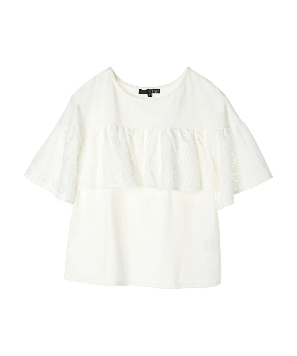 Green Parks ・ＳＵＧＡＲ　ＳＰＯＯＮ　レースフリルプルオーバー 