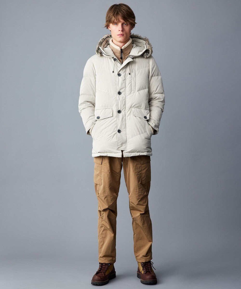 JOSEPH ABBOUD MOUNTAIN  【サスティナブル/ECO撥水/ECOファー/9ポケット/男女兼用】Pe/Nyピーチ ダウンコート 