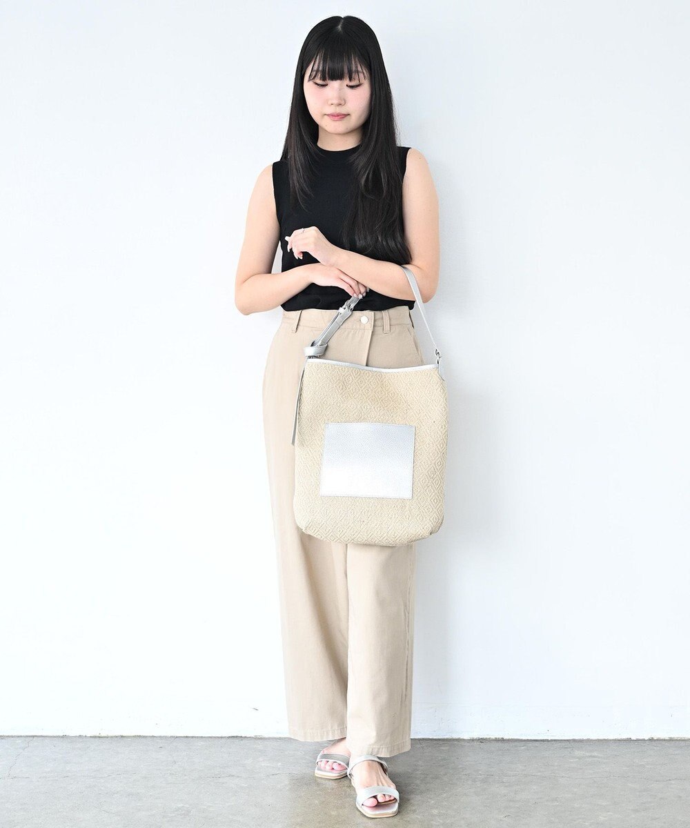 Hekhèr Le Style de Vie 【日本製 / A4サイズ対応 / 3WAY】ジュート×牛革 ショルダーバッグ large 