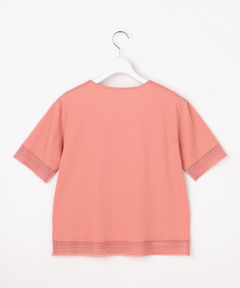 J.PRESS LADIES 【一枚で着映え】コットンスムース レース カットソー 