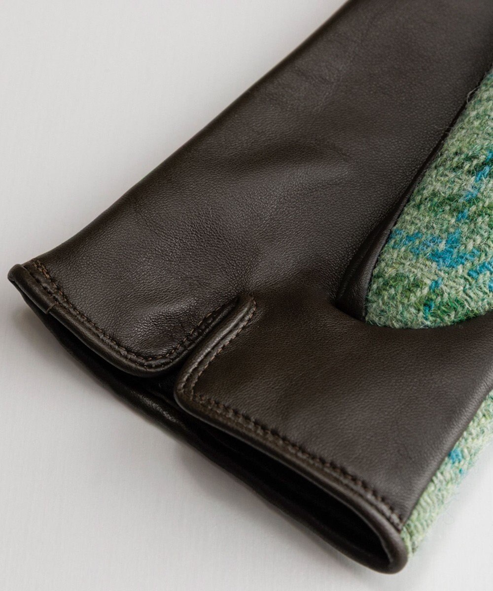 ORuKuBET Harris Tweed グローブ(WOMEN)【日本製・保湿成分/スクワラン加工・ 抗菌機能・タッチパネル対応】 