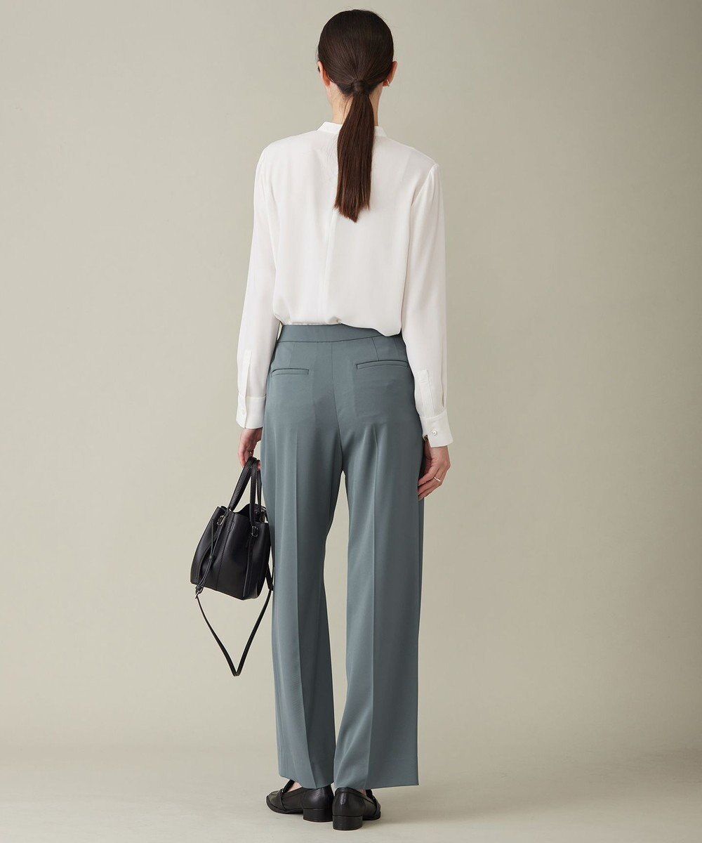 ICB 【WEB限定カラーあり・速乾・洗える】BackSatinAmunzen スカーフタイブラウス 