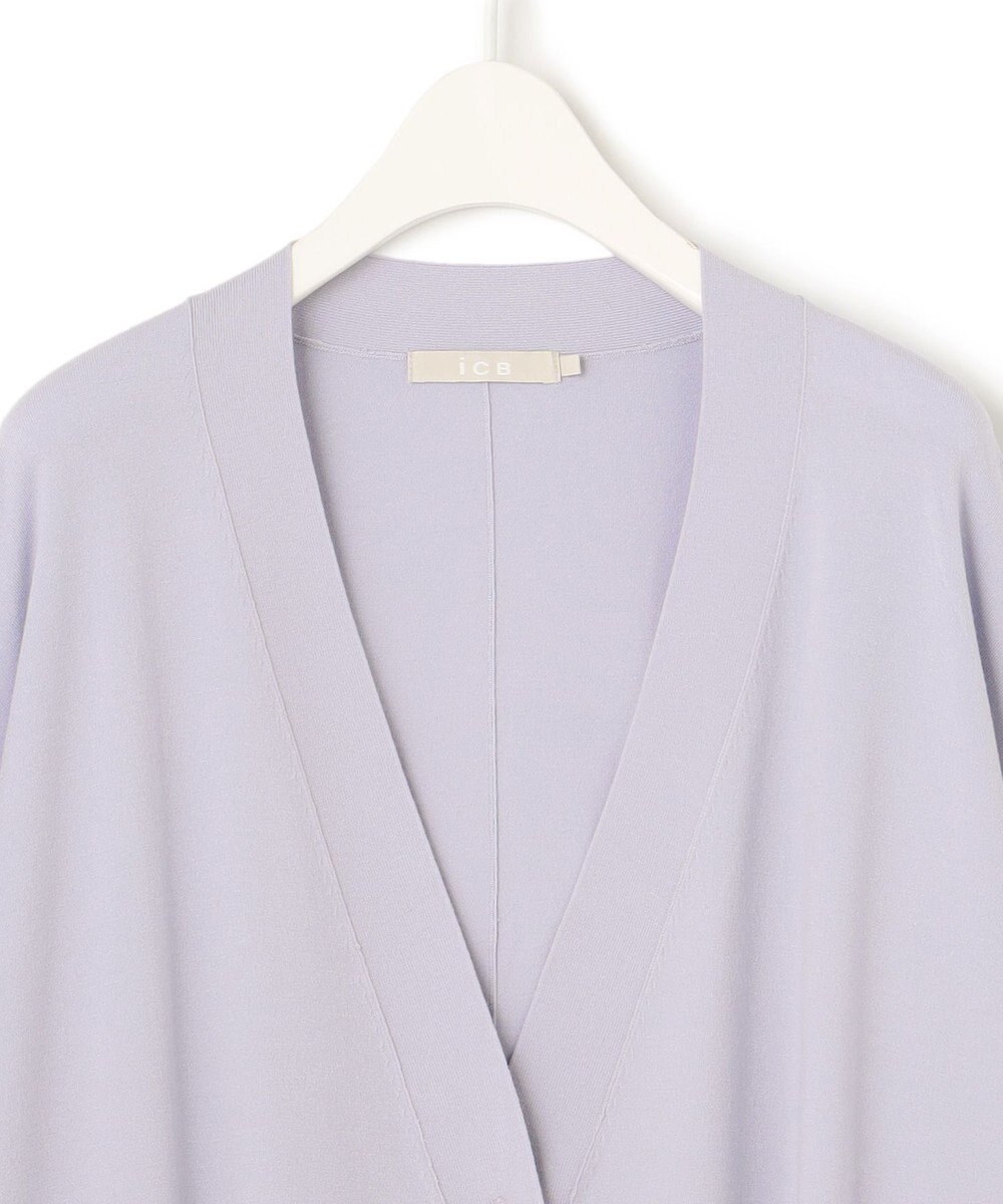 ICB 【洗える】ヴィスコースワイド カーディガン 