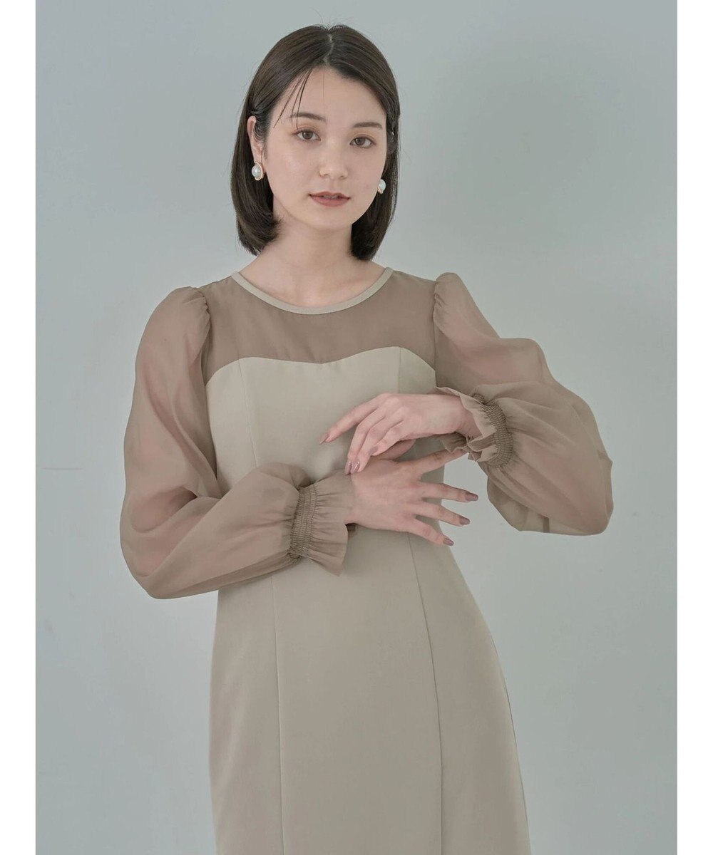 earth music&ecology ＳＥＴ２点チュールキャミ付きドッキングワンピース 