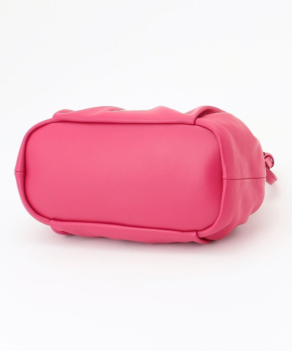 LA BAGAGERIE シープレザー　ギャザーミニバッグ 