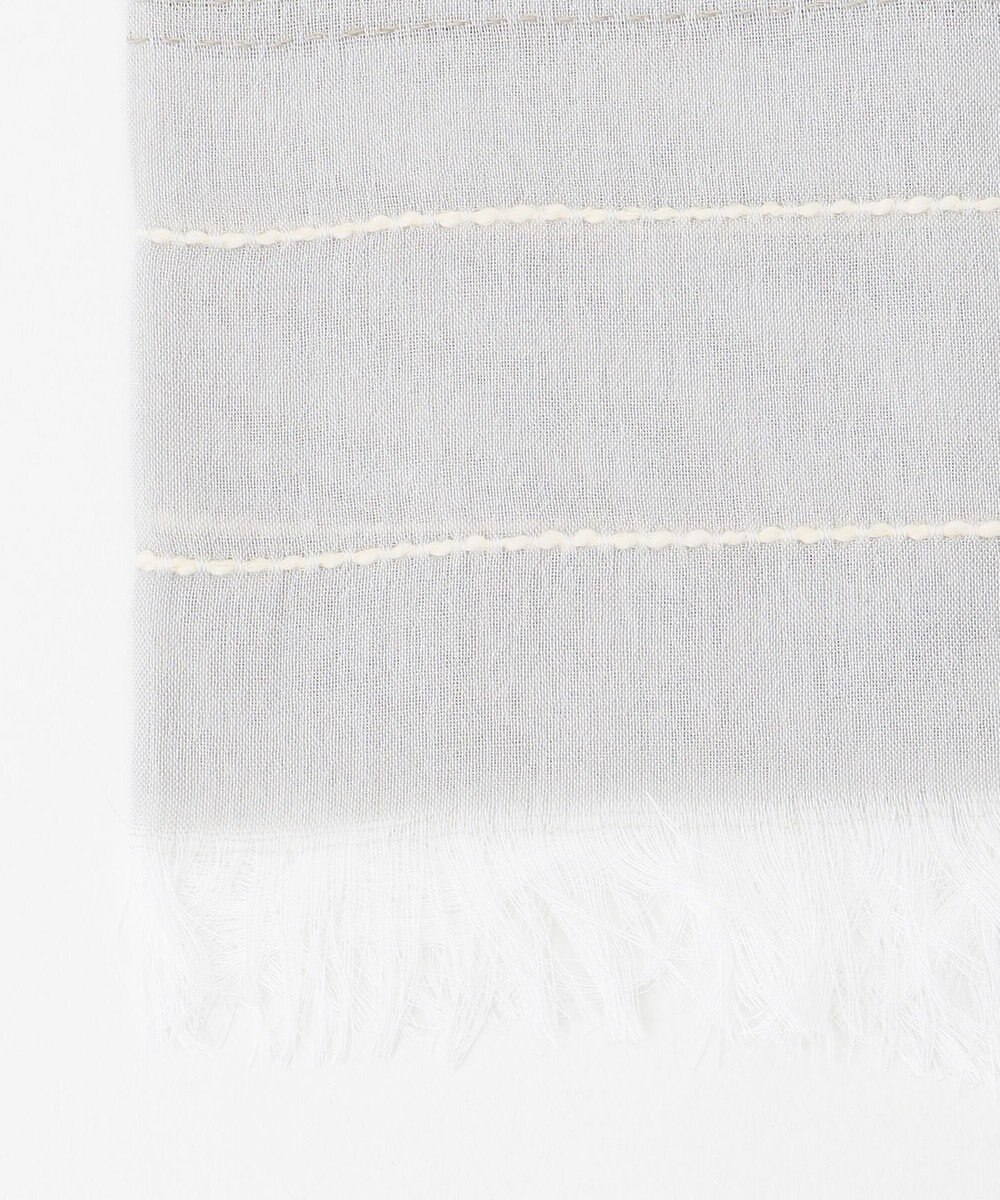 JOSEPH ABBOUD 【イタリア製】スラブボーダージャガード ストール 