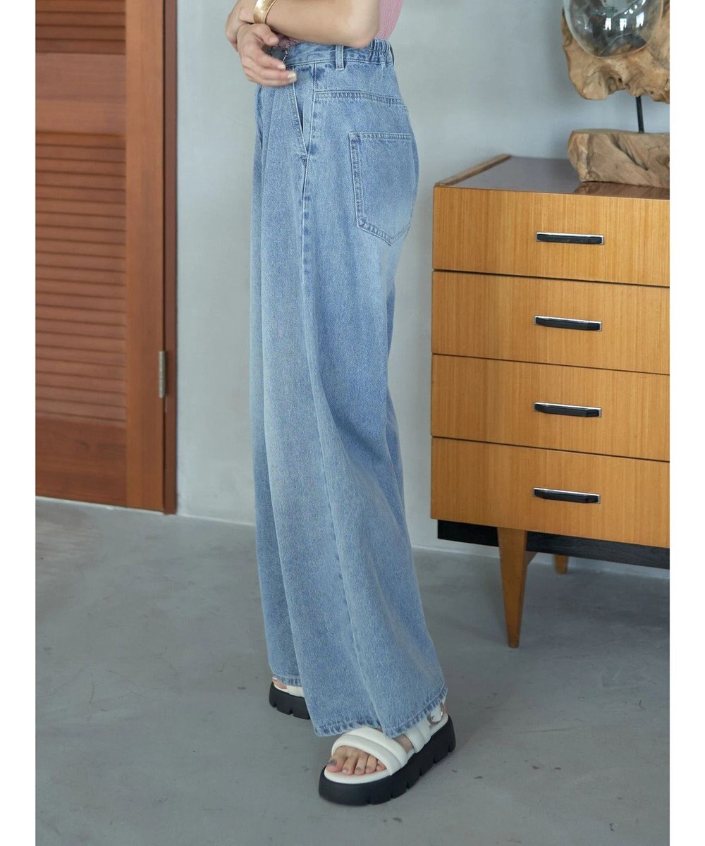 earth music&ecology タックホックデニムパンツ 