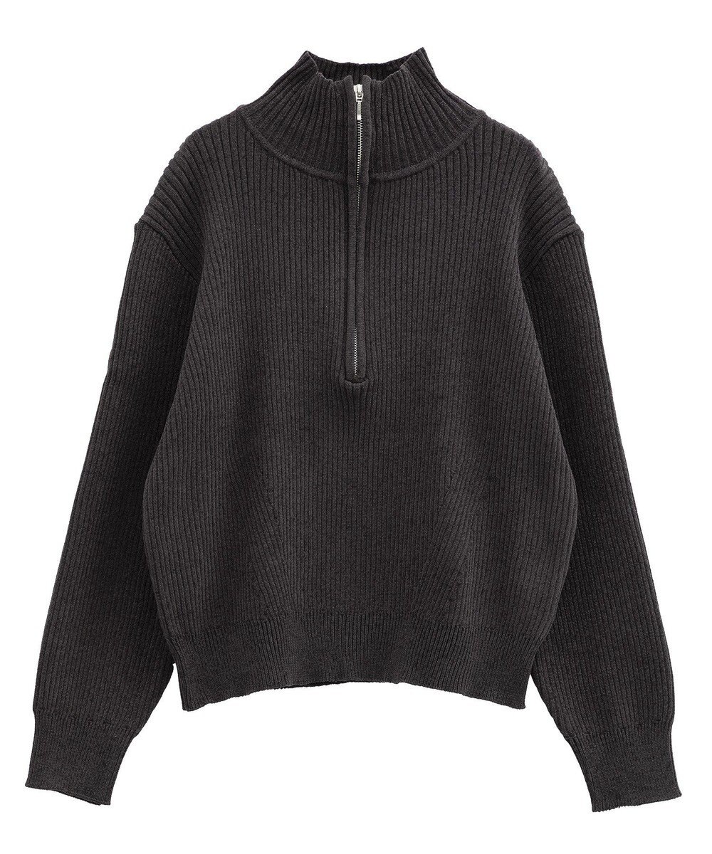 CRAFT STANDARD BOUTIQUE ミニモールハーフジップニットプルオーバー 