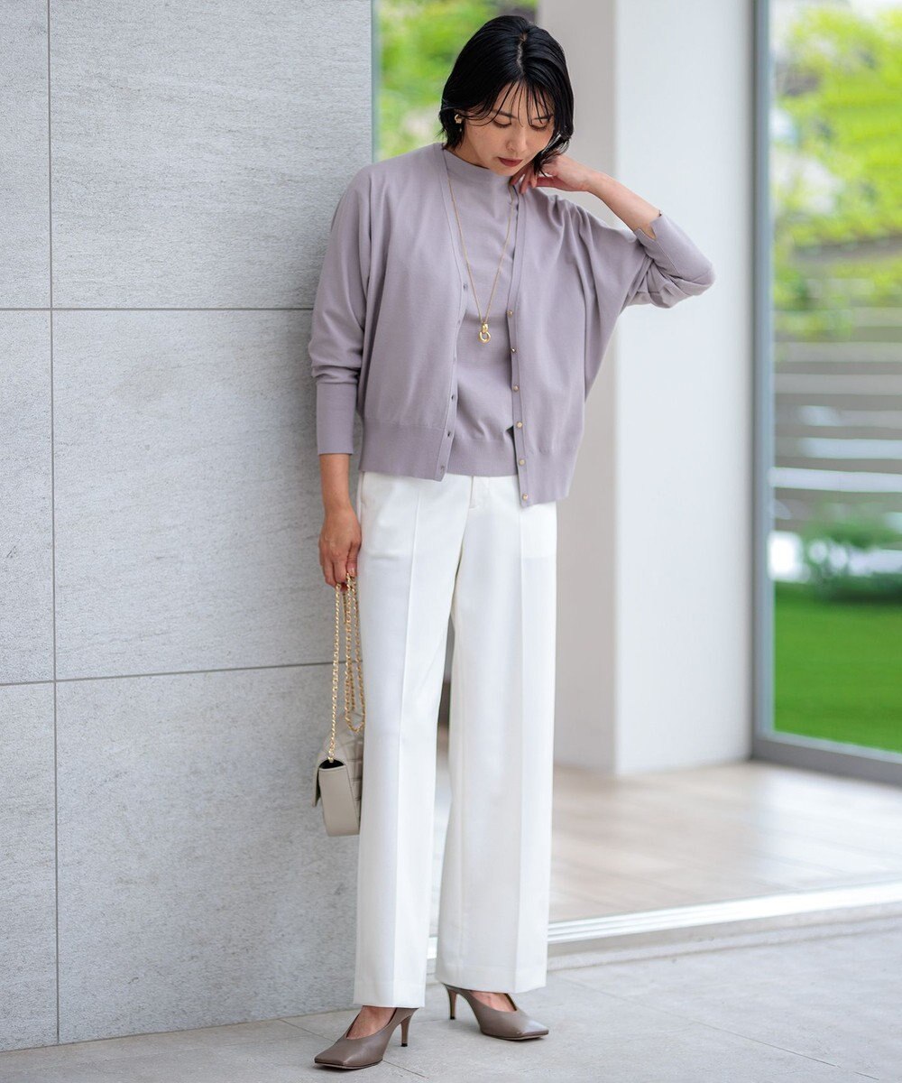 23区 S 【CLASSY.2月号掲載/洗える】TRストレッチギャバ ワイドパンツ 