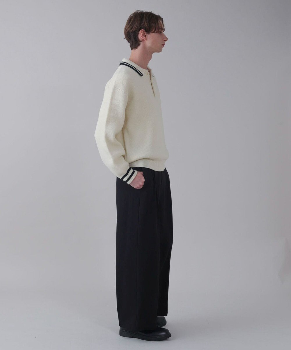 WEGO 【ユニセックス着用ITEM】ワンポイント刺繍ニットポロ 