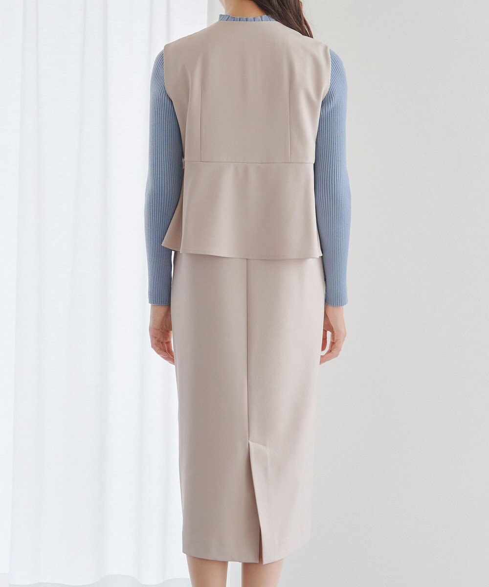 Tiaclasse 【安田美沙子さん着用】ペプラムジャンスカワンピース 