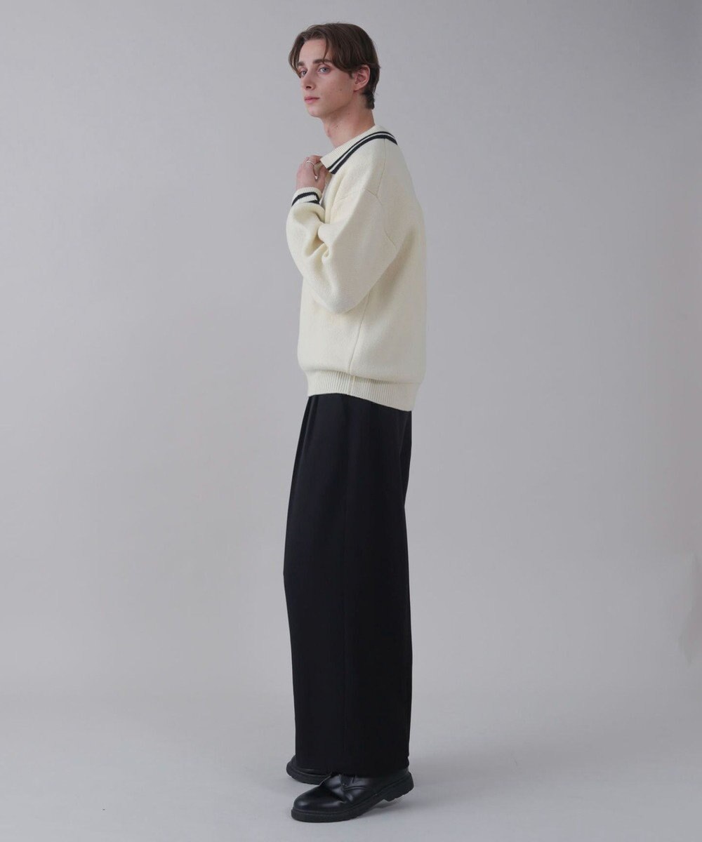 WEGO 【ユニセックス着用ITEM】ワンポイント刺繍ニットポロ 