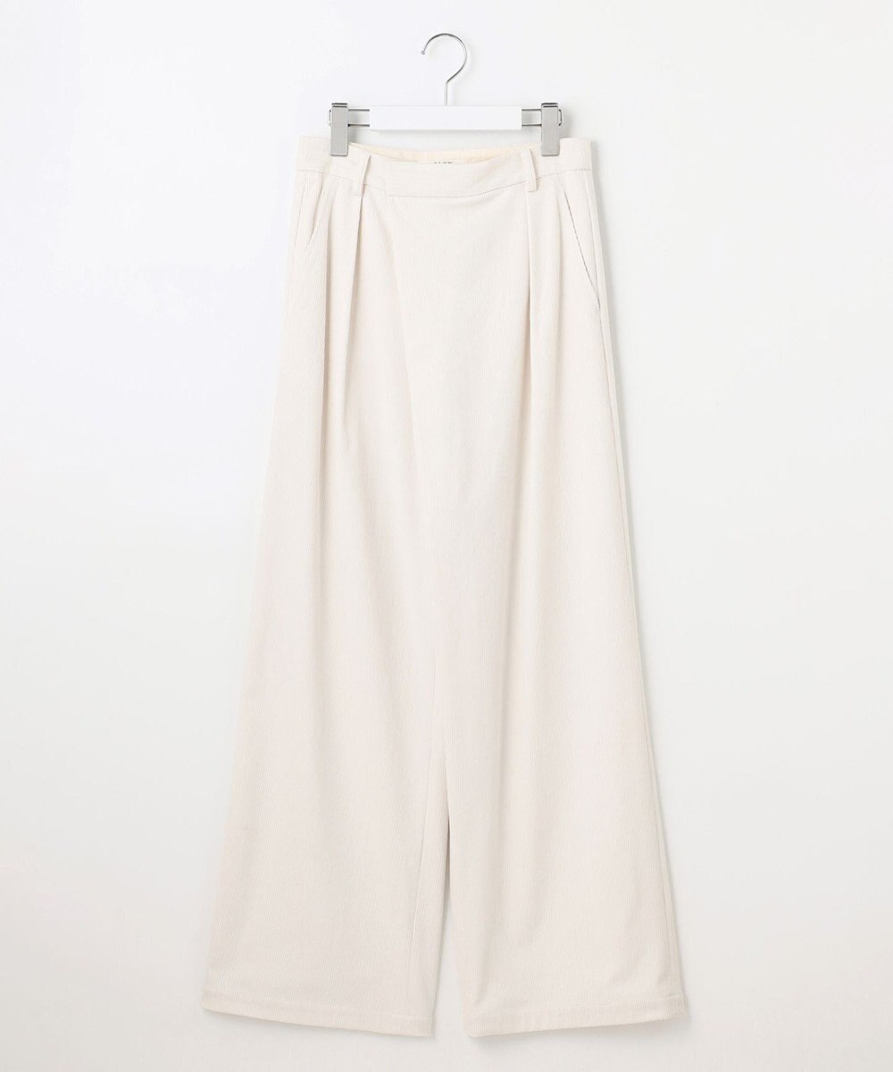 23区 【SLOW/一部店舗限定】ソフトコーデュロイ ワイドパンツ 
