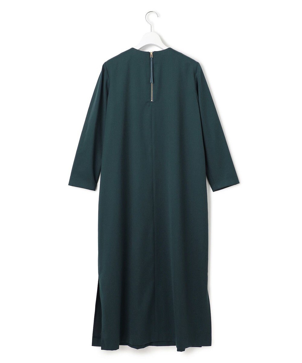 23区 L 【洗える】メリノウールサテン ワンピース 