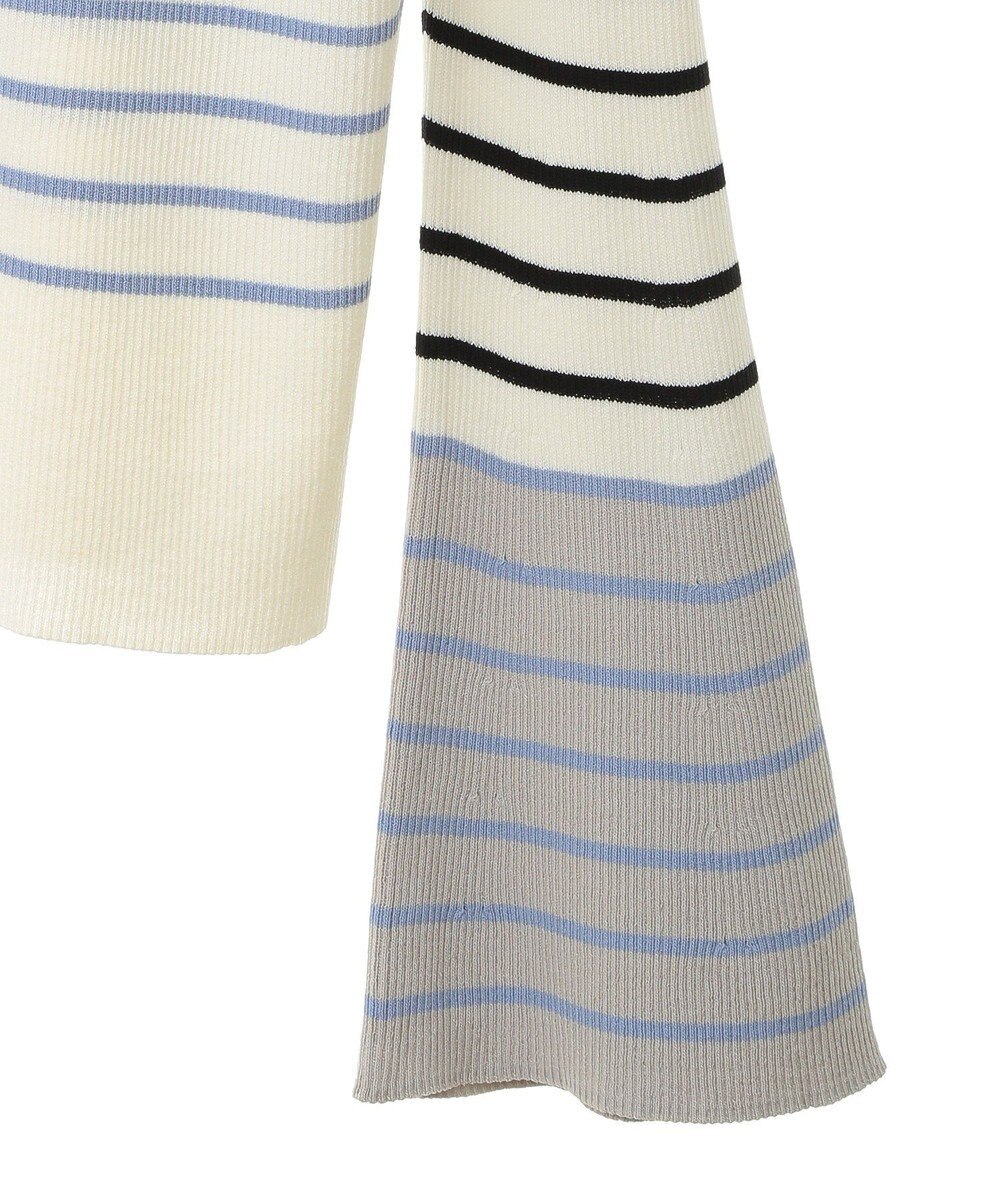 YECCA VECCA マルチボーダー柄ニット 