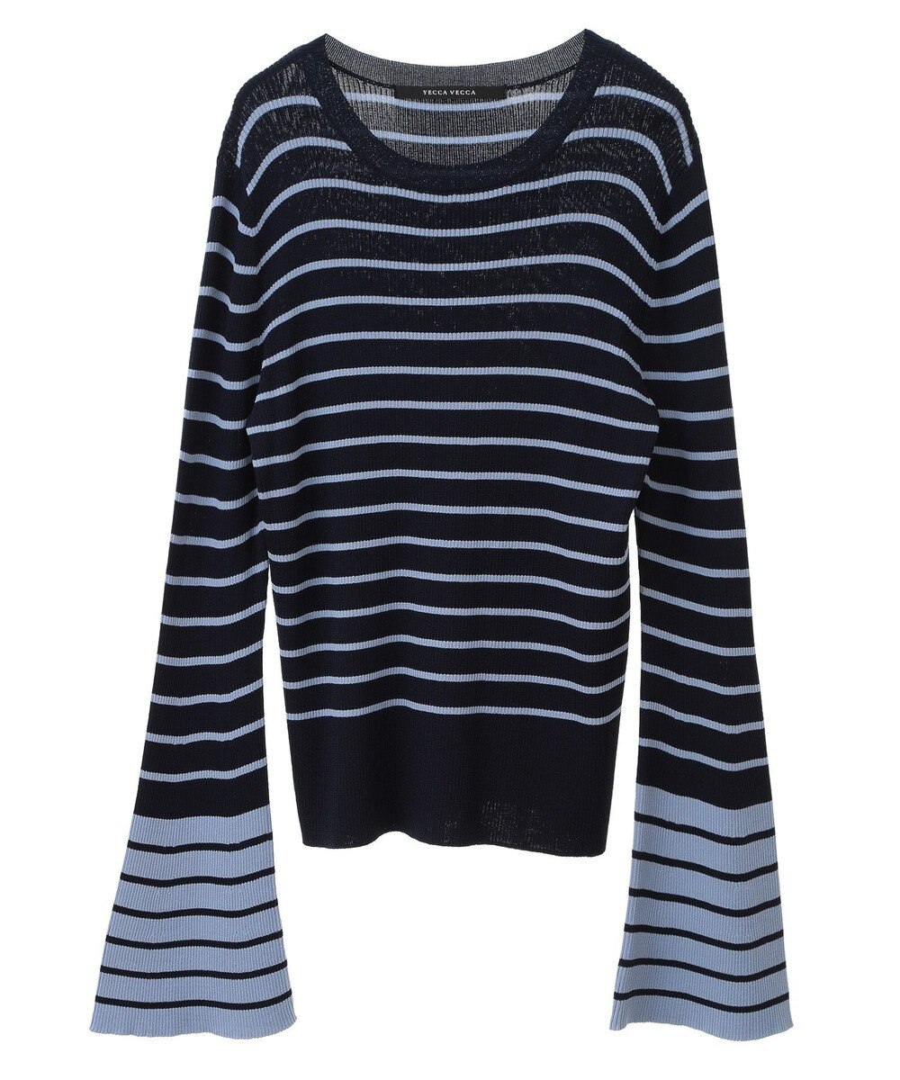 YECCA VECCA マルチボーダー柄ニット 