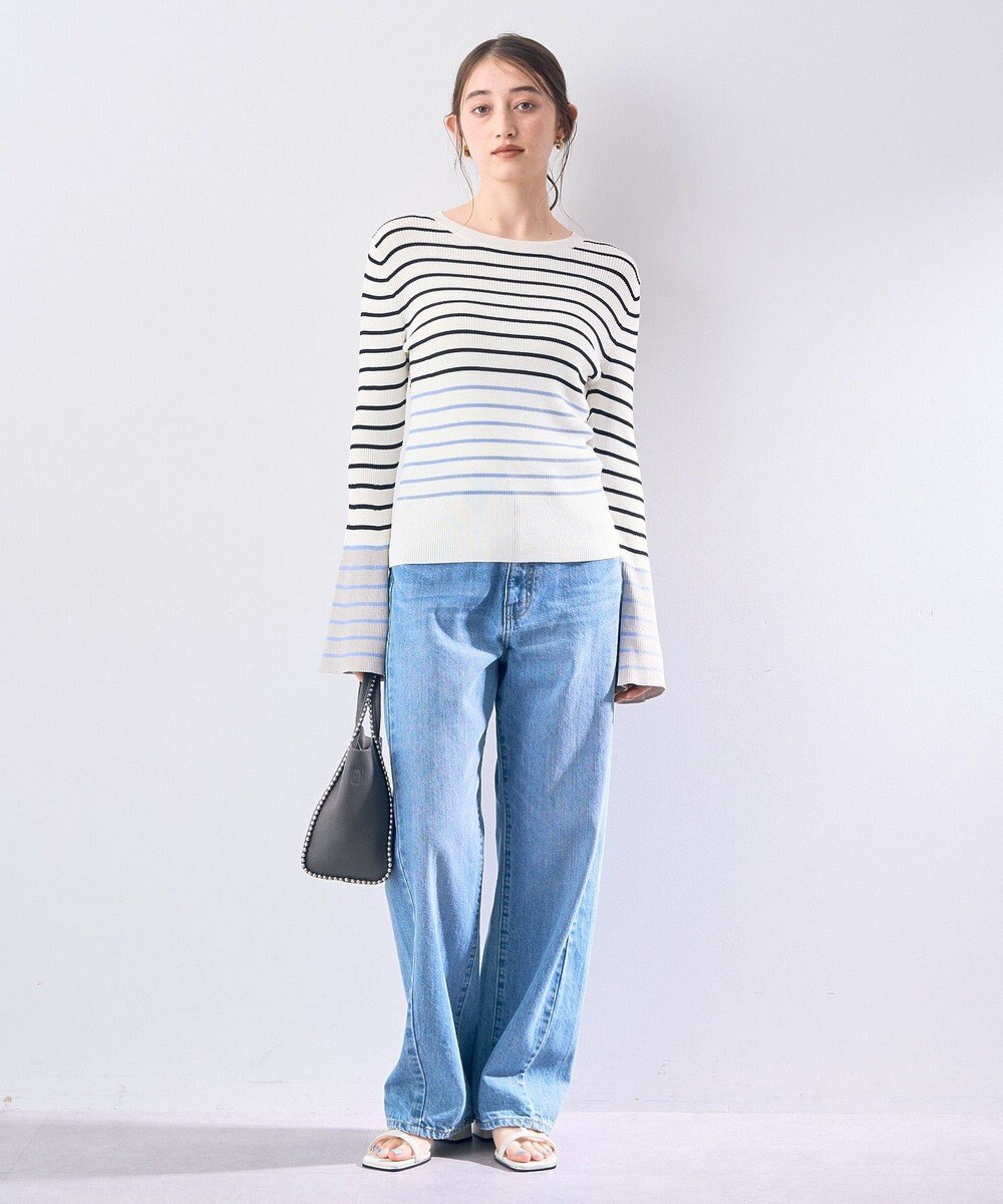 YECCA VECCA マルチボーダー柄ニット 