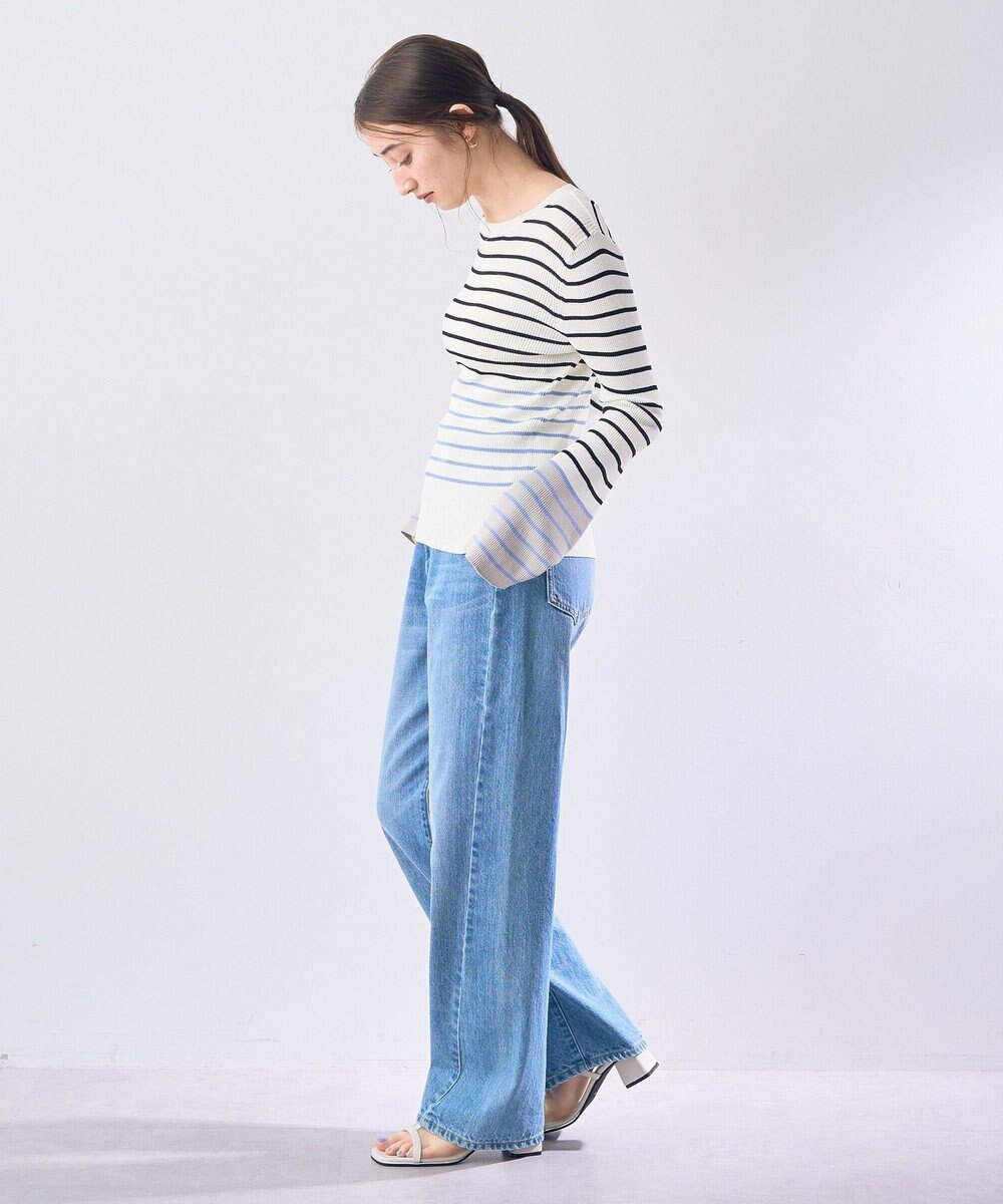 YECCA VECCA マルチボーダー柄ニット 