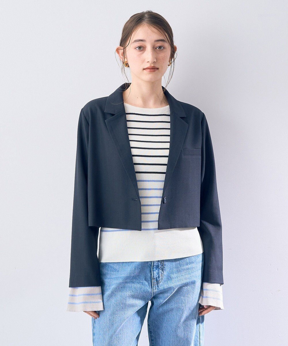 YECCA VECCA マルチボーダー柄ニット 