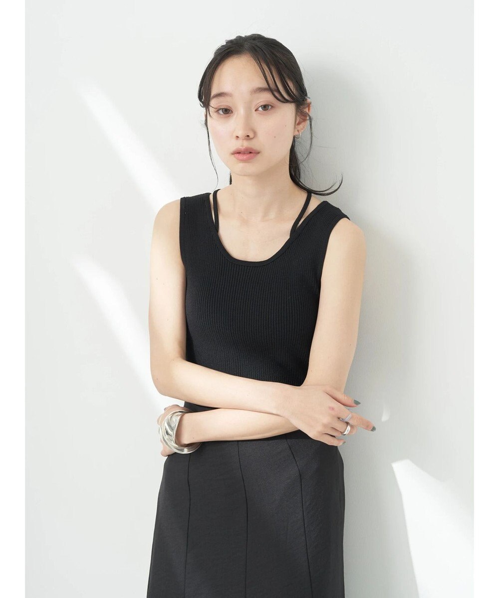 earth music&ecology レイヤリングニットタンクトップ 