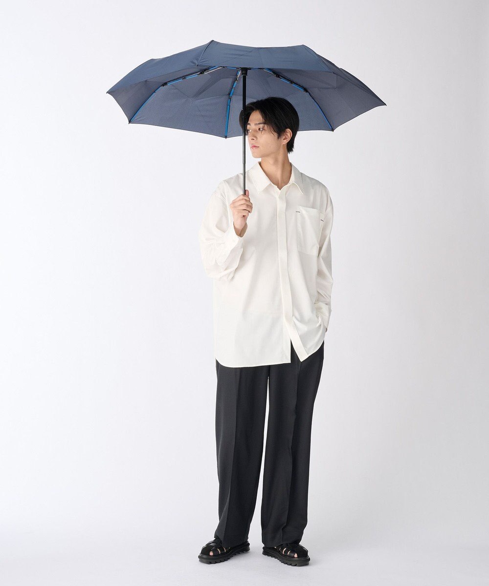 MOONBAT 【3秒でたためる傘/耐風】urawaza 無双(ウラワザ ムソウ)  折りたたみ傘 無地  58cm 