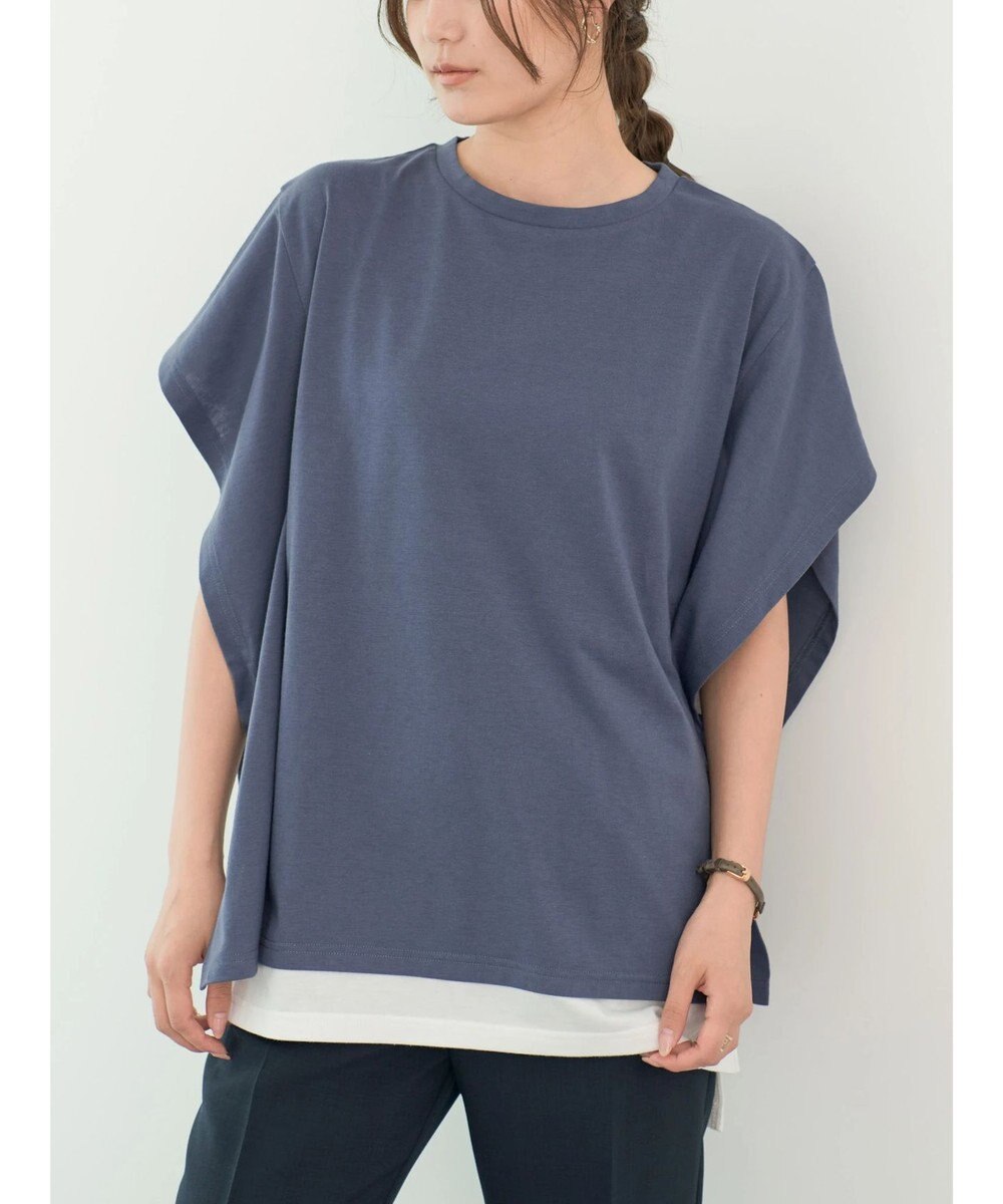 Green Parks ポンチョ風レイヤードチュニック 