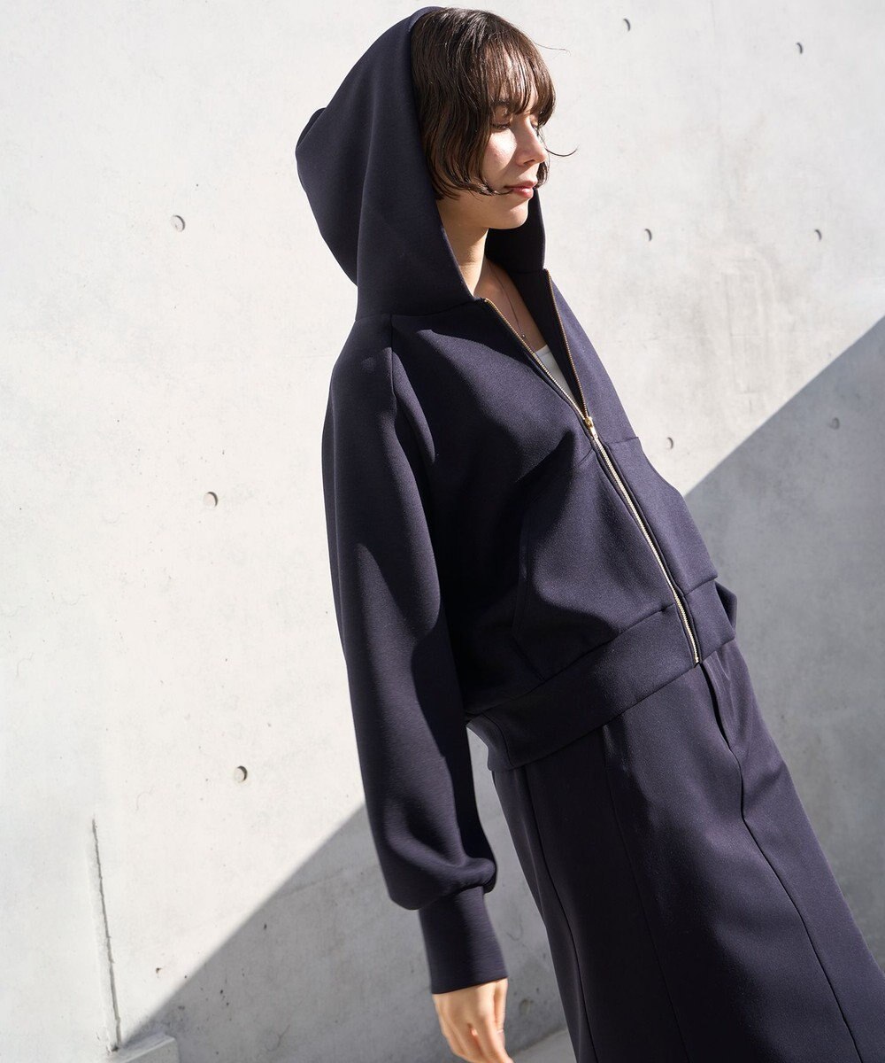 UNFILO L ダブルフェイス ZIPパーカー 