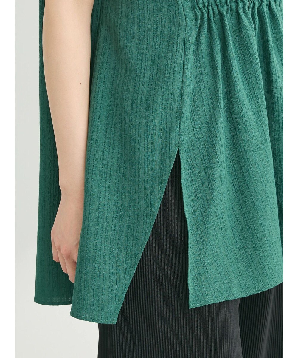 Green Parks 変形ストライプジャガードチュニック 