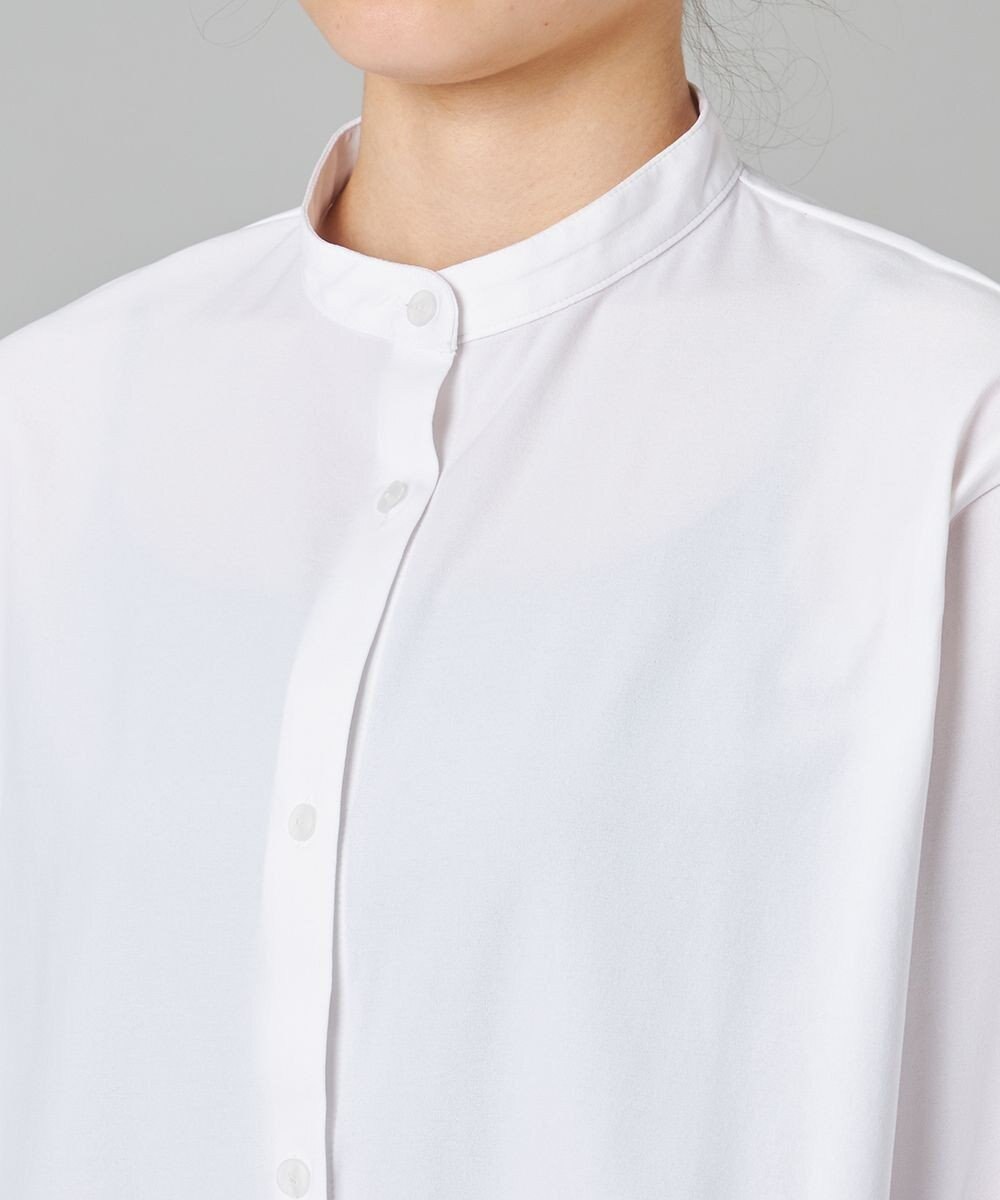 Chacott EasyCare+ノーカラーシャツ 