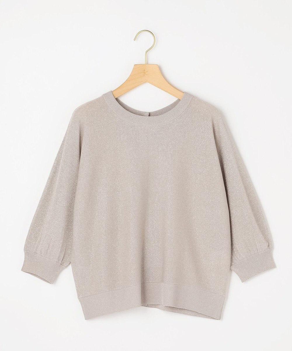 組曲 L 【先行予約・前後着用可】ドルマンスリーブライトラメ ニット 