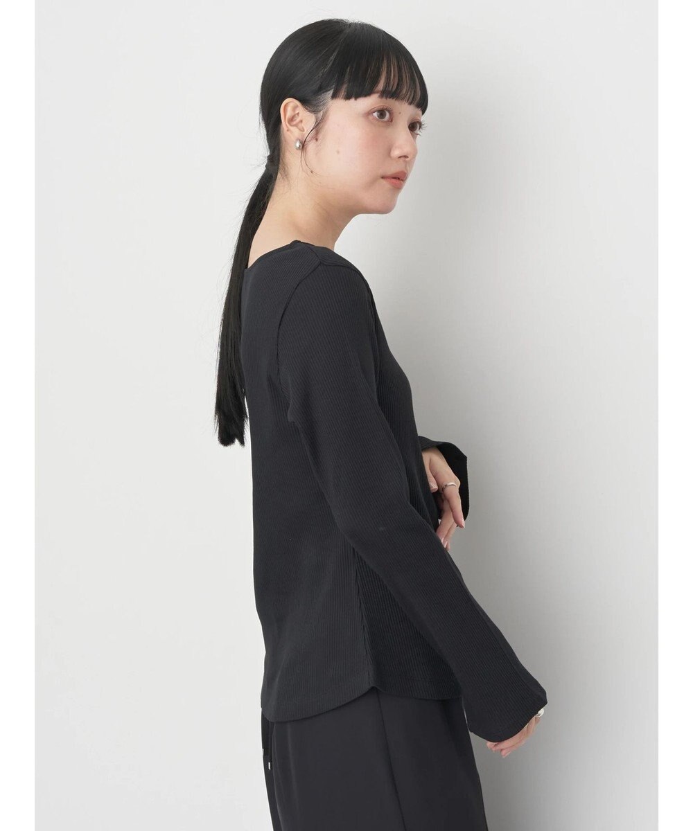 earth music&ecology パールヘンリーリブプルオーバー 