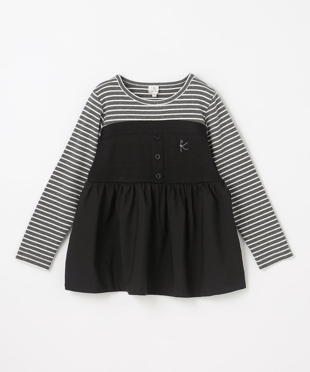 組曲 KIDS 【110-140㎝】ビスチェドッキング Tシャツ 