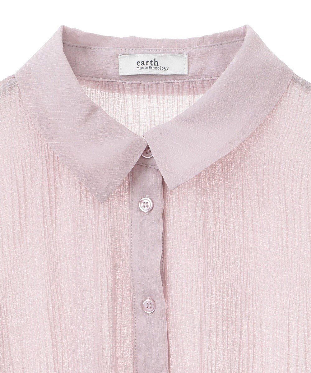 earth music&ecology マジョリカプリーツショートシャツ 