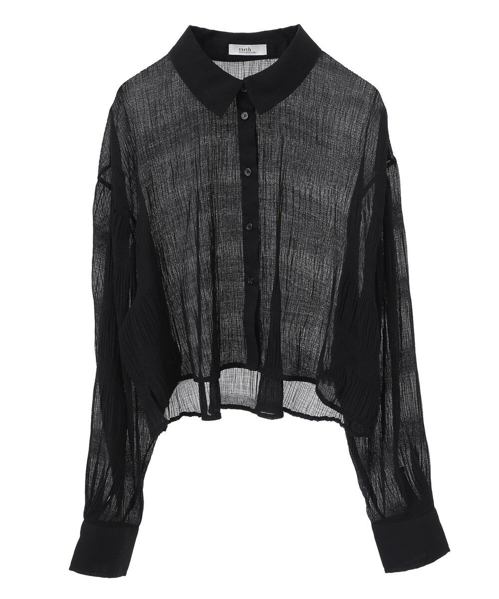 earth music&ecology マジョリカプリーツショートシャツ 