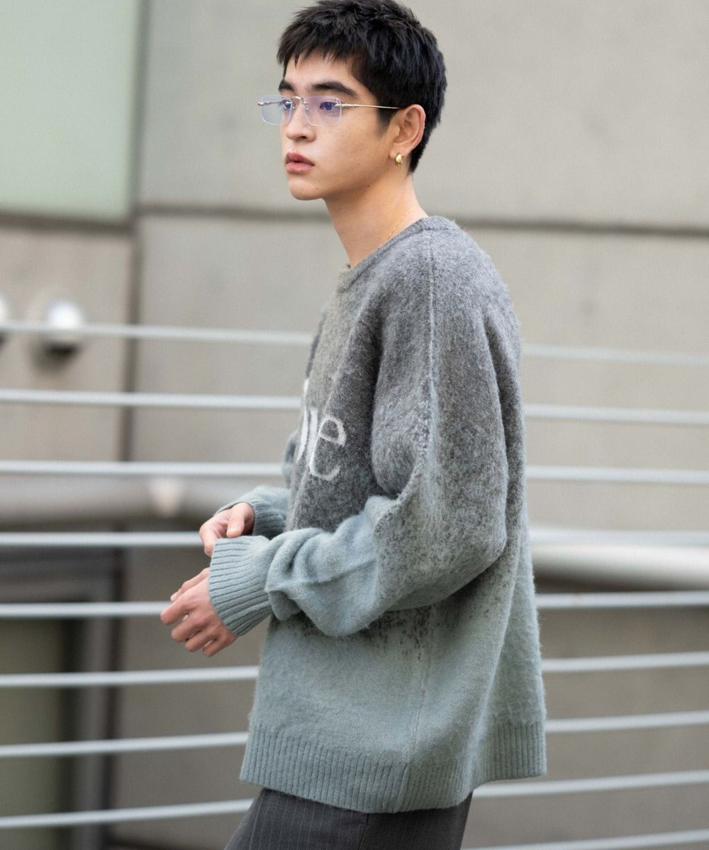 WEGO 【ユニセックス着用ITEM/MLサイズ展開】ファジーグラデーションプルオーバー 