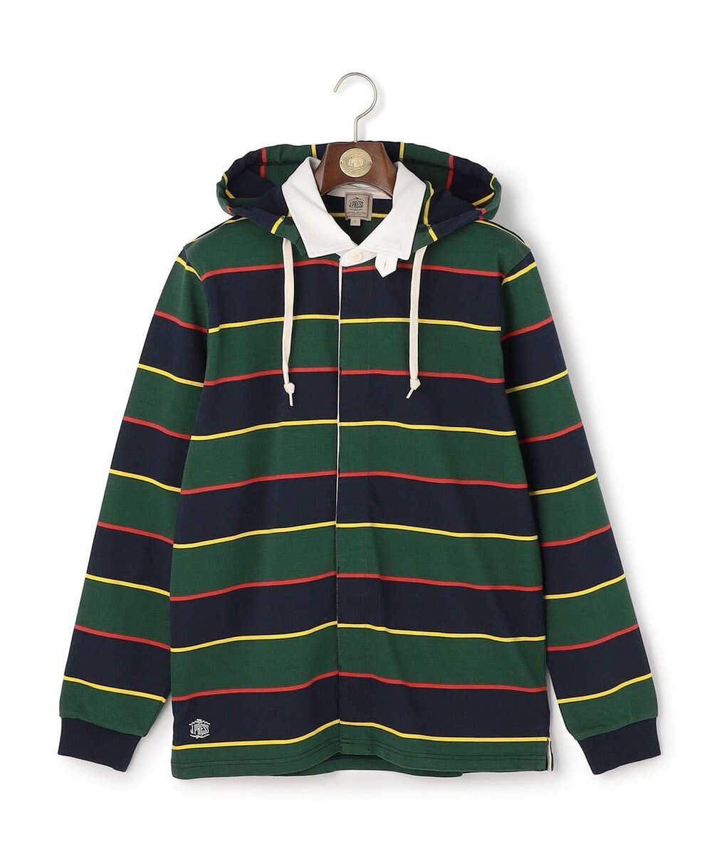 J.PRESS MEN 【フード取り外し可】フーデット ラガーシャツ 