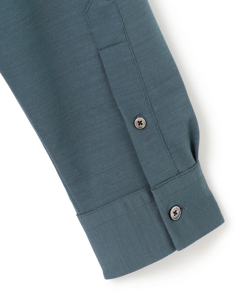 JOSEPH HOMME ウールツイストジャージー　バンドカラーシャツ 