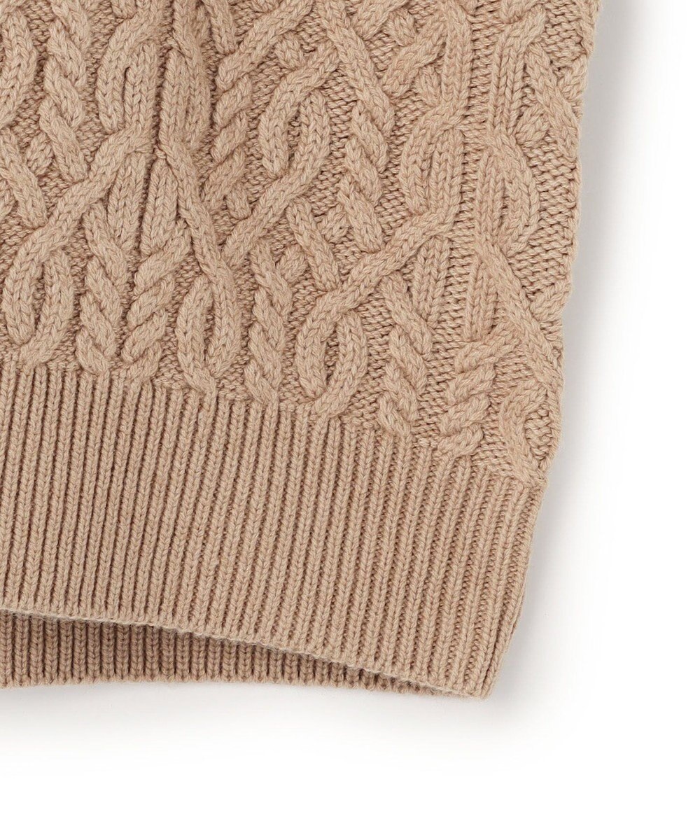 J.PRESS YORK STREET 【UNISEX】アランケーブル クルーネック ニット 