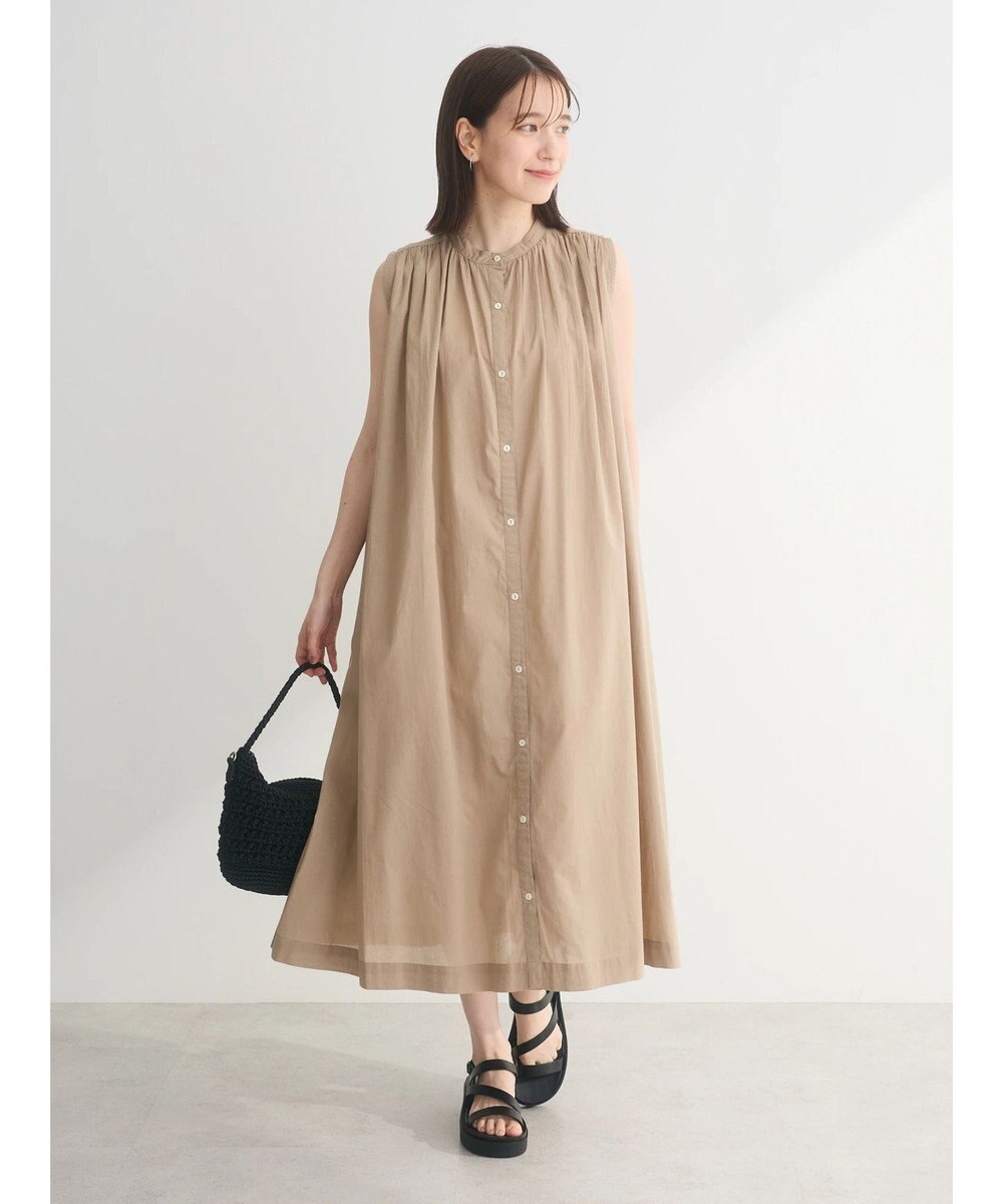 Green Parks インド綿 ノースリーブワンピース 