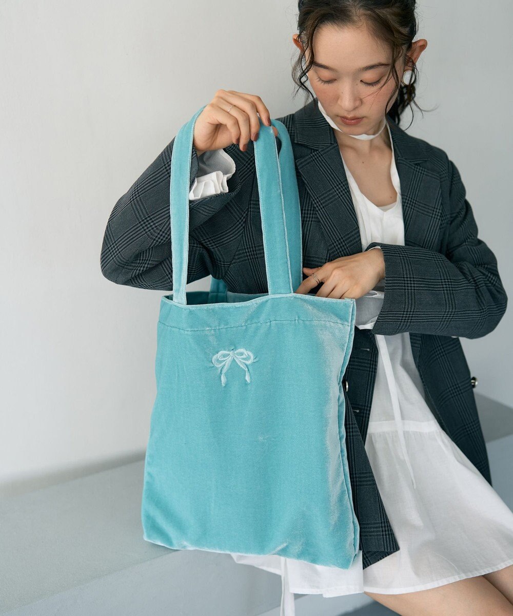 earth music&ecology 【WEB限定】ベロアトートバッグ 
