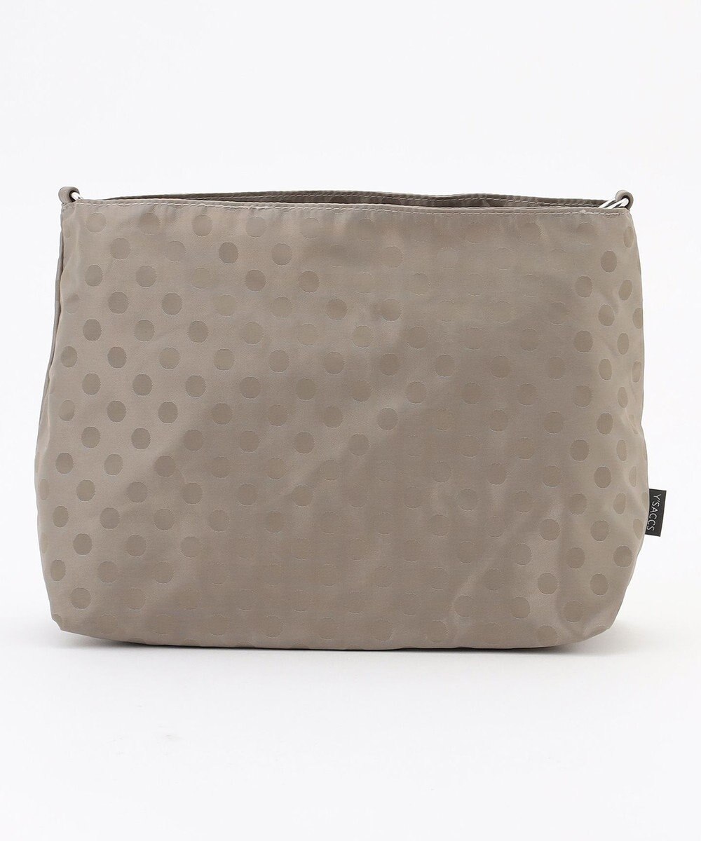 Y'SACCS ドットジャガードポーチ付きトートバッグ 